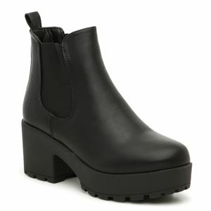 NEW Chelsea Boots Black Chunky Heels size EUR 40 US 9